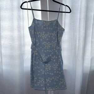 Zara Blue Floral Mini Dress